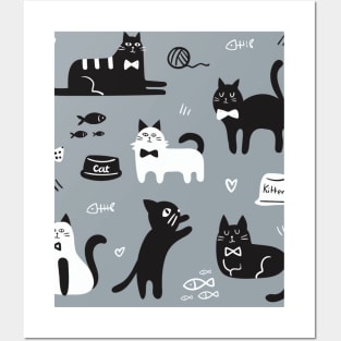 black cats , Cute cat  , cute kittens Posters and Art